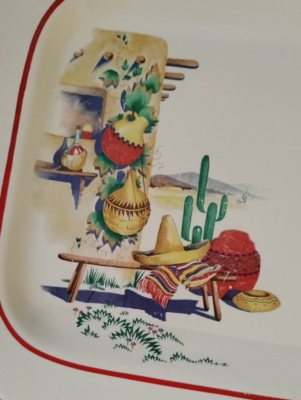 Vintage Homer Laughlin Hacienda Tray - Picture 7 of 8
